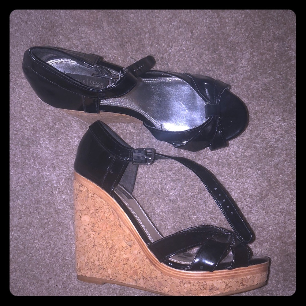 White House Black Market wedges